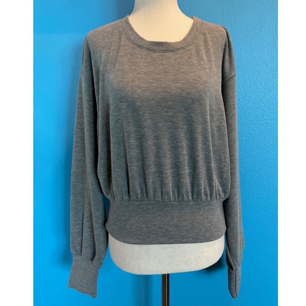 NWT Bobi Los Angeles Muted Grey Pullover Sweatshirt SO SOFT! Small